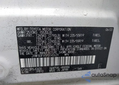 2023 Toyota Rav4 Prime Xse from USA, damaged, VIN JTMFB3FV5PD142629